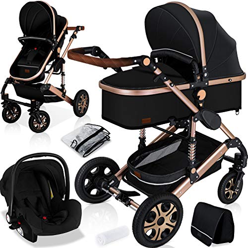 KESSER® Loops 3 in 1 Kinderwagen Kombikinderwagen...