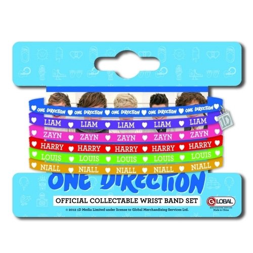 One Direction Gummi-Armband Set (6 Stk.)
