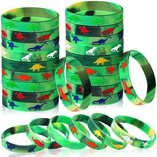 30er Pack Dinosaurier Silikon Armbänder Grüne...