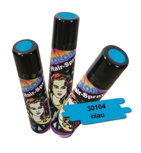 FASCHING 30104 Hairspray color blau, Haarspray mit...