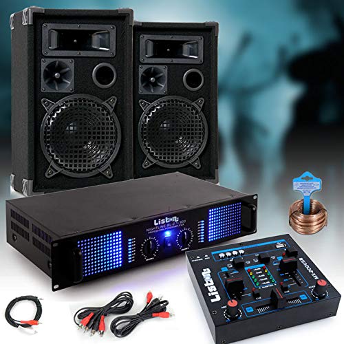 etc-shop 2400 Watt PA Kompakt Musik Anlage...