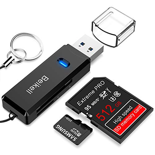 USB 3.0 Kartenleser, Beikell Highspeed SD/Micro SD...