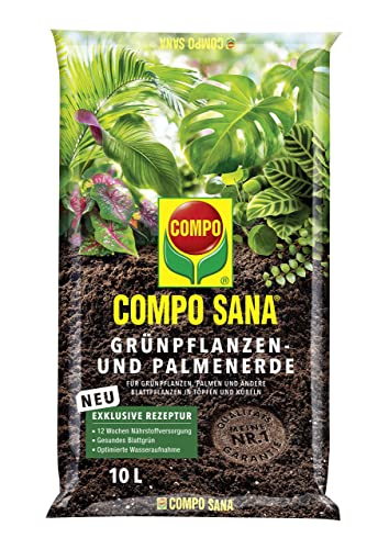COMPO SANA Grünpflanzenerde und Palmenerde mit 12...