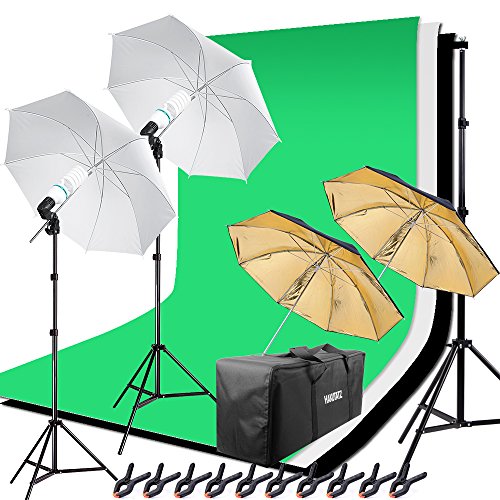 HAKUTATZ® Hintergrund Fotostudio Set 5-in-1...