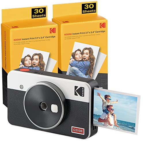 Kodak Mini Shot 2 Retro, Tragbare Sofortbildkamera...