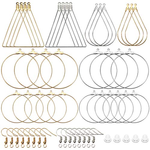 TOAOB 280 Stück Ohrring Hoop Metall Platin Ton K...