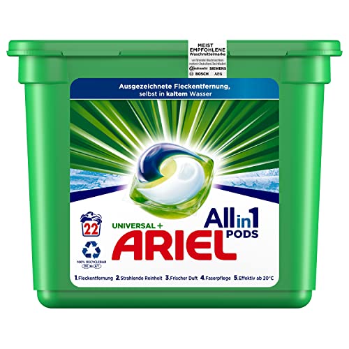 Ariel Waschmittel Pods All-in-1, 22 Waschladungen,...