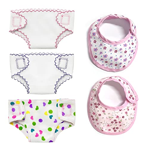 5er-Pack Puppenzubehör Windel Babypuppe Windeln...