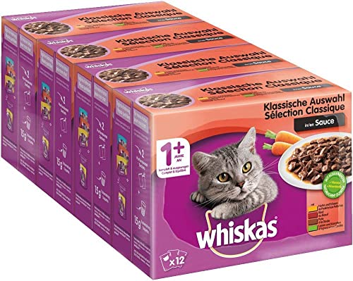 Whiskas 1+ Katzennassfutter – Klassische Auswahl...