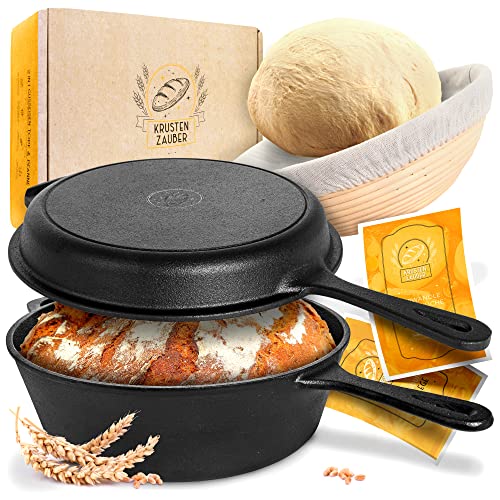 KRUSTENZAUBER Gusseisen Topf Brot Backen [inkl....