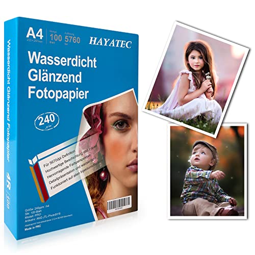 100 Blatt Fotopapier A4 hoch glänzend...