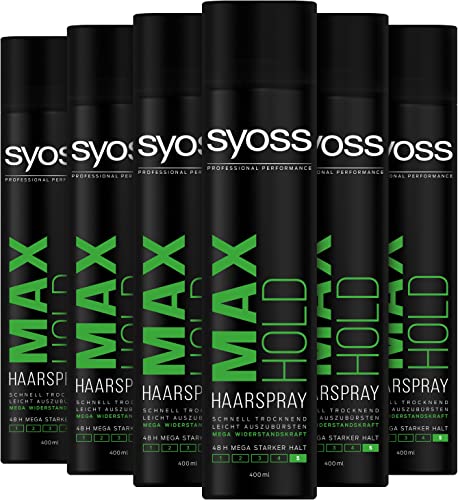 SYOSS Haarspray MAX HOLD starker Halt für 48...