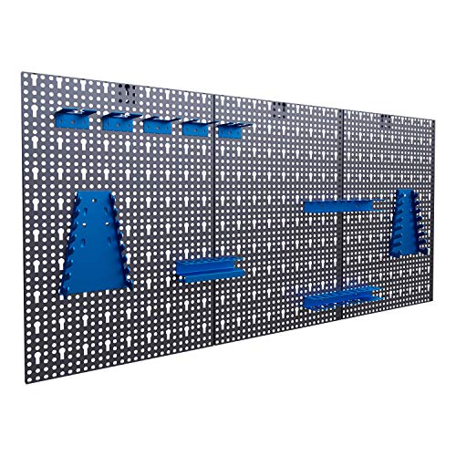 Werkzeuglochwand aus Metall mit 17tlg. Hakenset,...