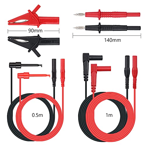 Neoteck Messleitungen 8PCS Multimeter Zubehör Set...