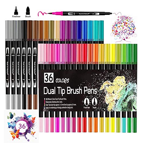 Dual Brush Pen Set,GXR 36 Farben Marker...