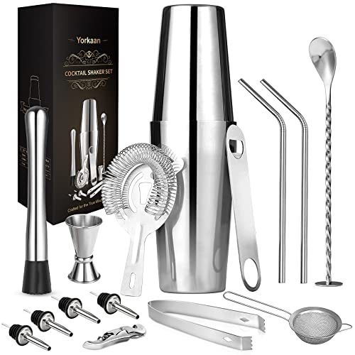 Cocktail Shaker Set, 750ML Bar Tool Set,...