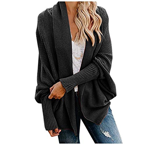 Cardigan Damen Lang Strickmantel Strickjacke...