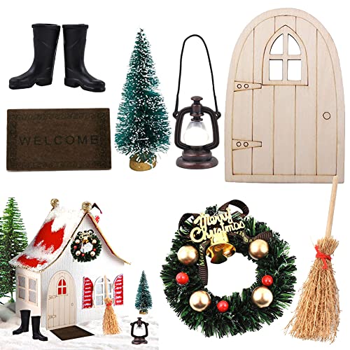 Weihnachten Wichteltür Zubehör Set, Deko...