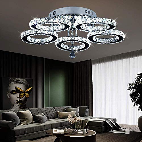 LED Kristall Deckenleuchte, Moderne...