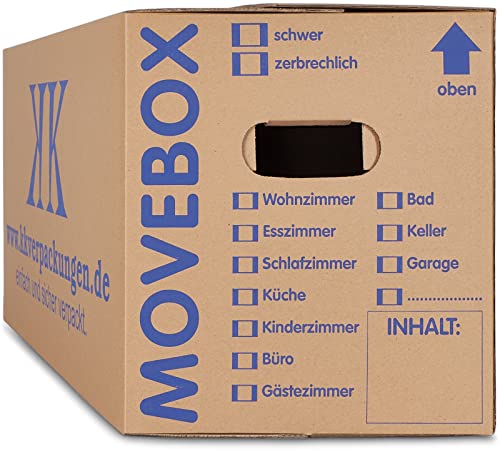 10 x Umzugskartons Movebox 2-wellig doppelter...