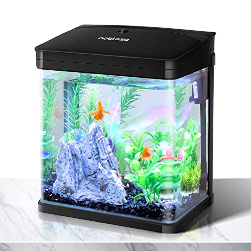 Nobleza - Nano-Fischtank-Aquarium mit LED-Leuch...