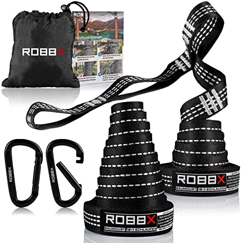 ROBBX® Hängematte Befestigungsset 300x2,5cm...