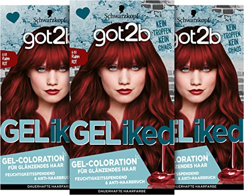 got2b GELiked Gel-Coloration 6.88 Rubin Rot Stufe...