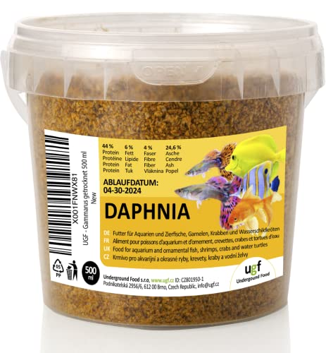 UGF - Premium Daphnia Wasserflöhe, 500 ml (80 g)...