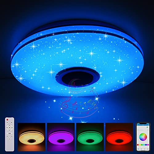 36W LED Deckenleuchte Dimmbar mit Bluetooth...