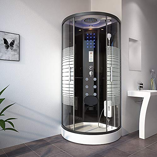 HOME DELUXE - Dampfdusche BLACK PEARL - Maße 100...