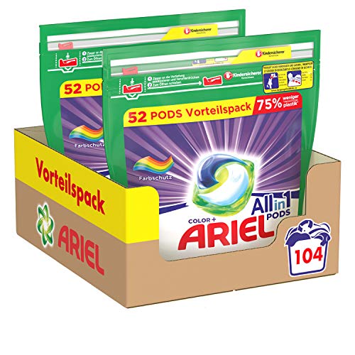 Ariel Waschmittel Pods All-in-1, 104 Waschladungen...