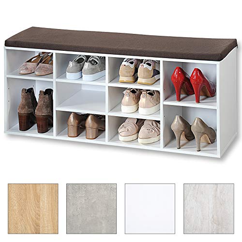 Kesper Schuhschrank mit Sitzkissen,15910 13 weiß,...