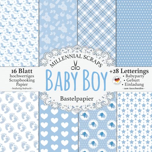 Baby Boy Bastelpapier: Scrapbooking Papier &...