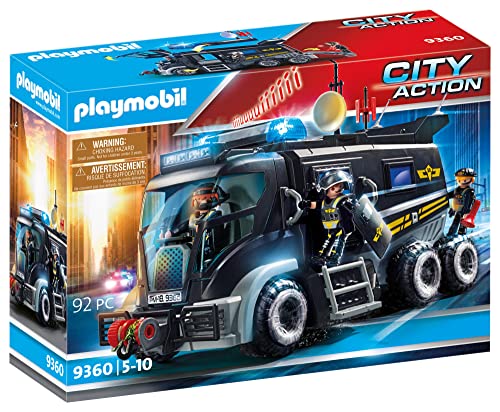 Playmobil City Action 9360 SEK-Truck mit Licht-...