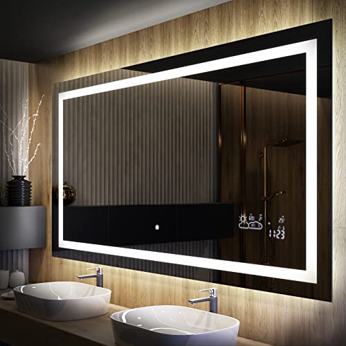 Badspiegel 160x80cm mit LED Beleuchtung - Wählen...