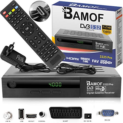 Bamof 2225 PRO Sat Receiver Digitaler Satelliten...