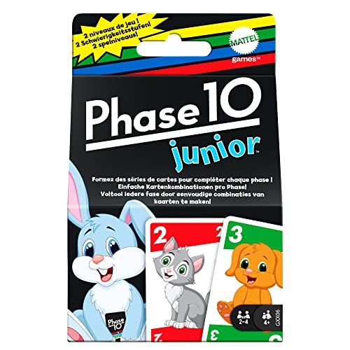 Mattel Games GXX06 - Phase 10 Junior Kartenspiel,...
