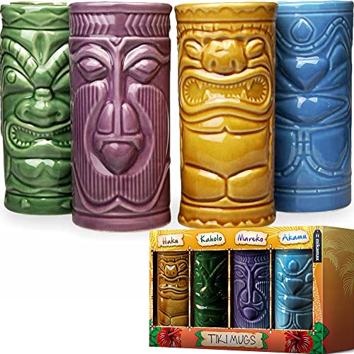 mikamax - Tiki Becher – Tiki Mugs - 4er Set -...