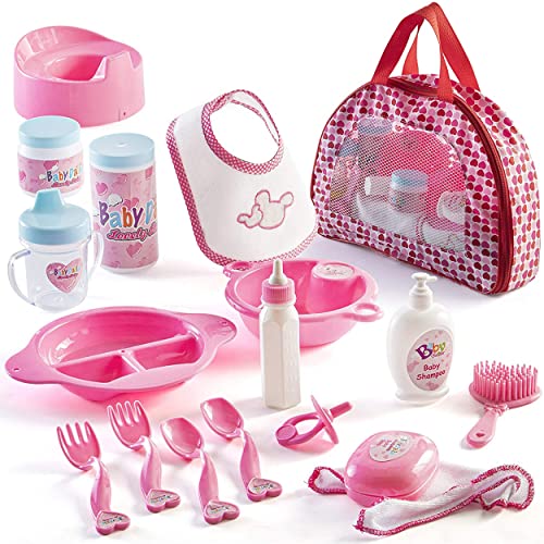 Prextex Babypuppen-Zubehörset mit...