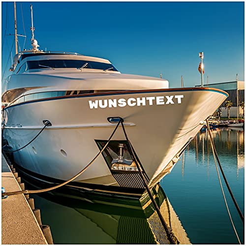 Wunschname als Bootsaufkleber Namensaufkleber für...