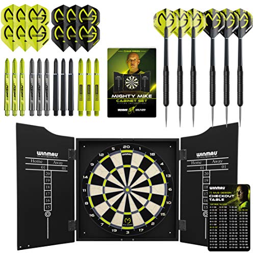 WINMAU MvG Mighty Mike Dart Schrankset Beinhaltet...