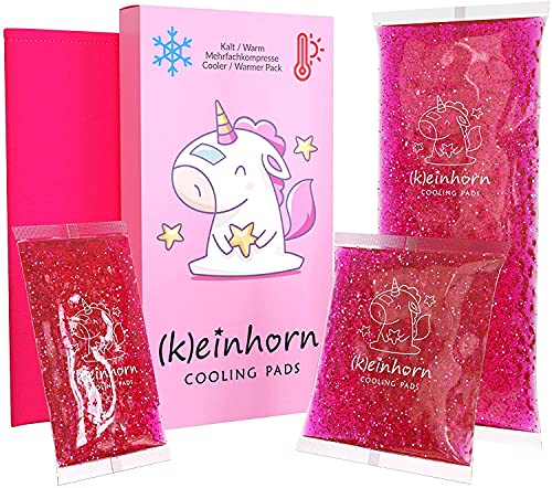 (K) einhorn Kalt Warm Gel Kompresse / Glitzer...