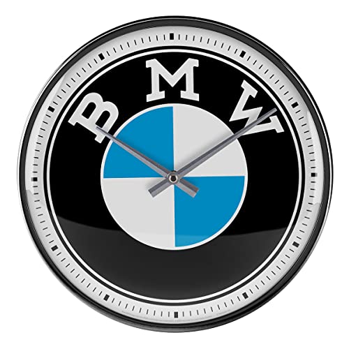 Nostalgic-Art 51097 Retro Wanduhr BMW – Logo –...