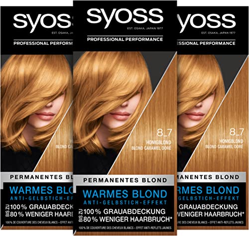 Syoss Color Coloration 8_7 Honigblond Stufe 3 (3 x...