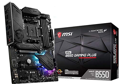 MSI MPG B550 Gaming Plus (ATX AMD AM4 DDR4 M.2 USB...