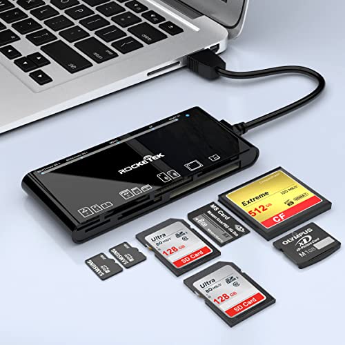 USB3.0 Kartenleser, 7 in 1 SD/TF/CF/MS/XD/Micro SD...
