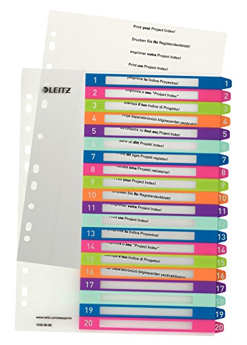 Leitz Register für A4, PC-beschriftbares...