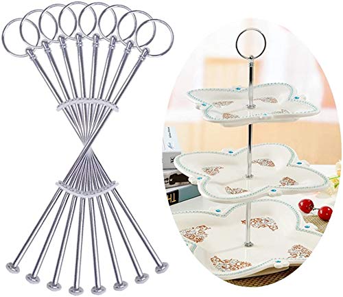 Auped 8 Sets silberfarbe Metallstange...