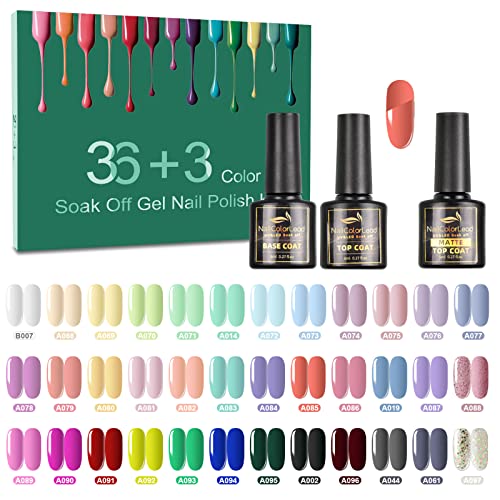 Tormay 39 Stück UV Nagellack Set, Gel Lack 36...