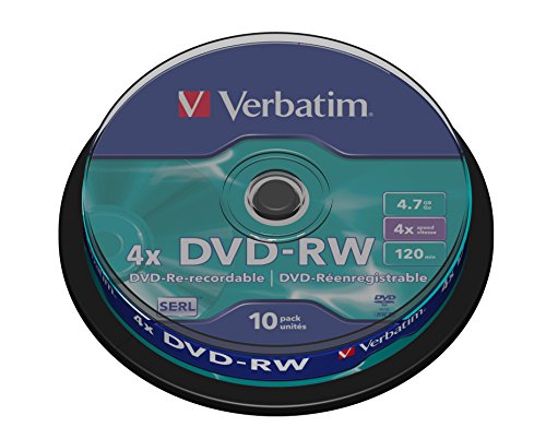 Verbatim DVD-RW 4x Matt Silver 4.7GB,10 Stueck...